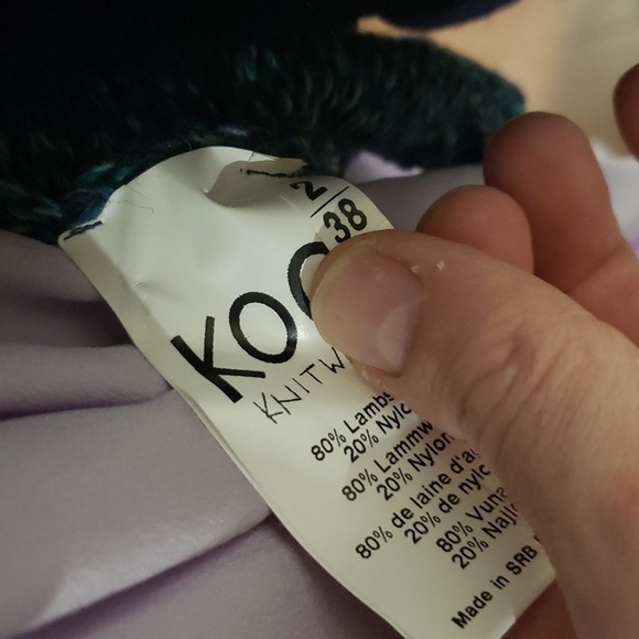 Kooi LAMBSWOOL CHUNKY ZIP UP MULTICOLOR SWEATER JACKET - Picture 15 of 15